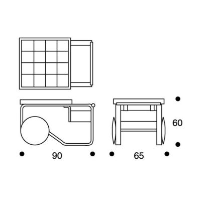 900 trolley table Artek